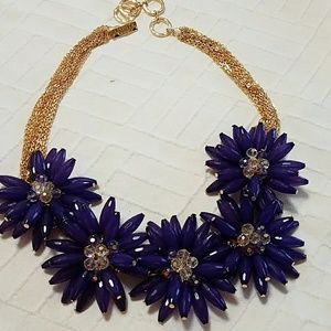 Amrita Singh Purple Flower Necklace